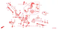 GUIDON   TE DE FOURCHE pour Honda CBR 125 REPSOL de 2012