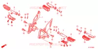 REPOSE PIED pour Honda CBR 125 REPSOL de 2012