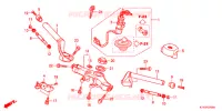 GUIDON   TE DE FOURCHE pour Honda CBR 125 REPSOL de 2012