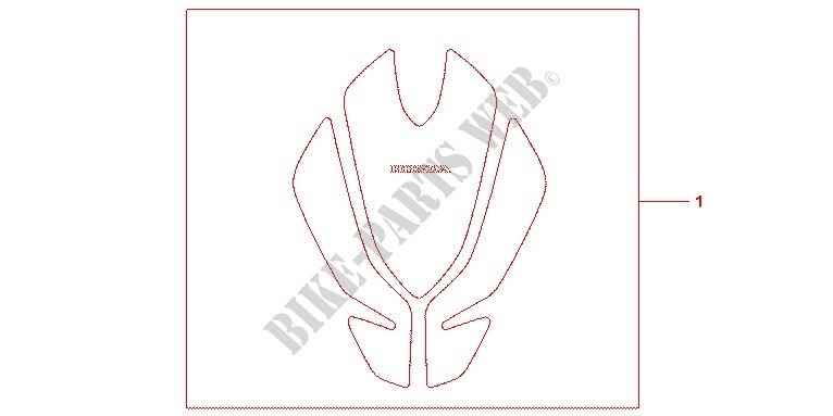 PROTECTION DE RESERVOIR pour Honda CBR 600 F ABS WHITE de 2012