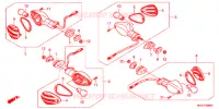 CLIGNOTANT pour Honda CBR 600 F ABS WHITE de 2012