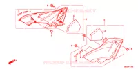 COUVERCLES LATERAUX pour Honda CBR 600 F ABS WHITE de 2012