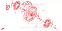 ROUE AVANT pour Honda CBR 600 F ABS de 2012