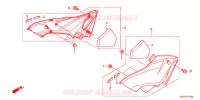 COUVERCLES LATERAUX pour Honda CBR 600 F WHITE de 2012