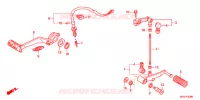 PEDALE pour Honda CBR 600 F WHITE de 2012