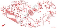 RADIATEUR pour Honda CBR 600 F WHITE de 2012