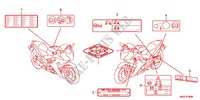 ETIQUETTE DE PRECAUTIONS pour Honda CBR 600 F de 2012