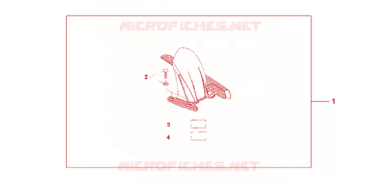LECHE ROUE ARRIERE HYPER RED Honda MOTO 600 CBR 2012  CBR600FC