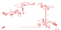 PEDALE pour Honda CBR 600 F de 2012