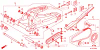 BRAS OSCILLANT pour Honda CBR 600 RR VERMELHO de 2012