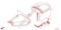 SELLE pour Honda CBR 600 RR VERMELHO de 2012