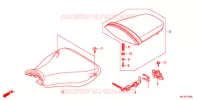 SELLE pour Honda CBR 600 RR VERMELHO de 2012