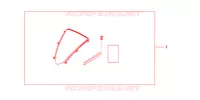 PARE BRISE pour Honda CBR 600 RR RED de 2012
