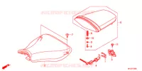 SELLE pour Honda CBR 600 RR RED de 2012