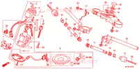 GUIDON   TE DE FOURCHE pour Honda CBR 600 RR ROUGE de 2012
