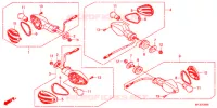 CLIGNOTANT pour Honda CBR 600 RR RED de 2012