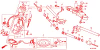 GUIDON   TE DE FOURCHE pour Honda CBR 600 RR RED de 2012
