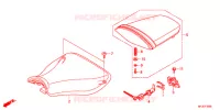 SELLE pour Honda CBR 600 RR RED de 2012