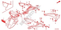 GARDE BOUE ARRIERE pour Honda CBR 600 RR PRETO de 2012