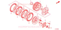 EMBRAYAGE pour Honda CB1 125 RUEDAS FUNDIDAS de 2012