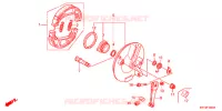 FLASQUE   MACHOIRES DE FREIN AVANT pour Honda CB1 125 RUEDAS FUNDIDAS de 2012