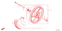 ROUE AVANT (MOULURE) pour Honda CB1 125 RUEDAS FUNDIDAS de 2012