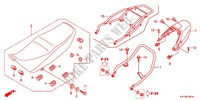 SELLE   CARENAGE ARRIERE (2) pour Honda CB1 125 RUEDAS FUNDIDAS de 2012