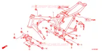 CADRE (2) pour Honda ACE 125 CASTED WHEELS de 2013