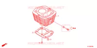 CYLINDRE pour Honda ACE 125 CASTED WHEELS de 2013