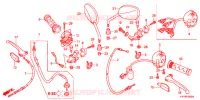 LEVIER DE GUIDON   CABLE   COMMODO (1) pour Honda ACE 125 CASTED WHEELS de 2013