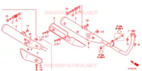 SILENCIEUX D'ECHAPPEMENT pour Honda ACE 125 CASTED WHEELS de 2013