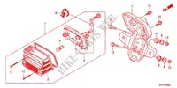 FEU ARRIERE (1) pour Honda ACE 125 SPOKED WHEELS de 2012