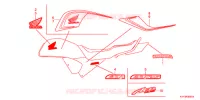AUTOCOLLANTS (2) pour Honda CB1 125 RADIOS RUEADA de 2012