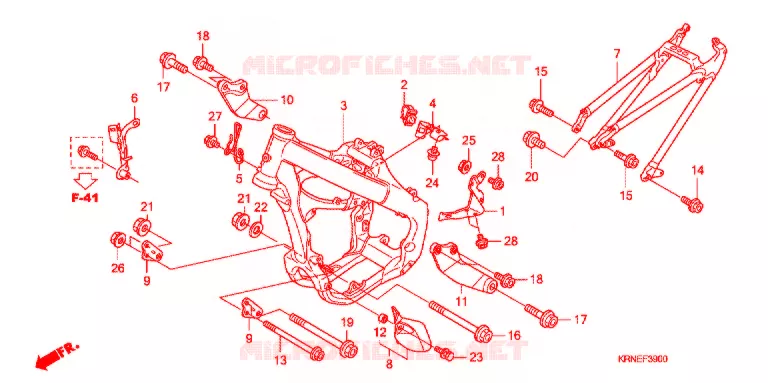 CADRE Honda MOTO 250 CRF 2012  CRF250RC