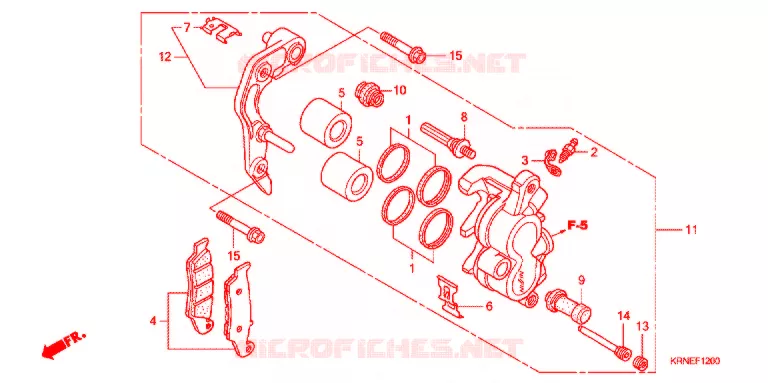 ETRIER DE FREIN AVANT Honda MOTO 250 CRF 2012  CRF250RC