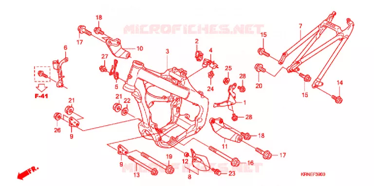 CADRE Honda MOTO 250 CRF 2012  CRF250RC
