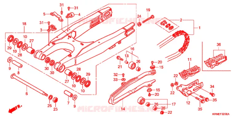 BRAS OSCILLANT Honda MOTO 250 CRF 2012  CRF250RC