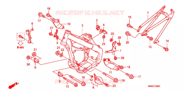 CADRE Honda MOTO 250 CRF 2012  CRF250RC