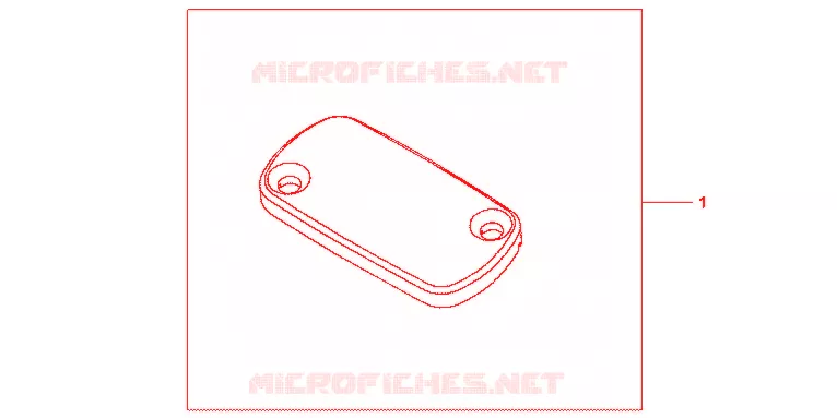 COUVERCLE DE MAITRE CYLINDRE DE FREIN AVANT Honda MOTO 250 CRF 2012  CRF250RC