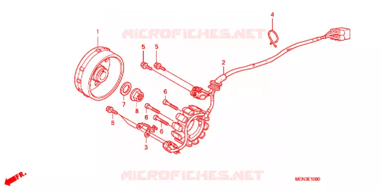 ALTERNATEUR Honda MOTO 450 CRF 2012  CRF450RC