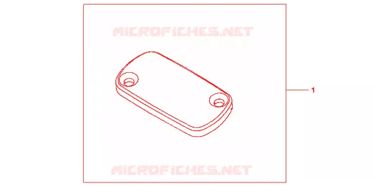 COUVERCLE DE MAITRE CYLINDRE DE FREIN AVANT Honda MOTO 450 CRF 2012  CRF450RC