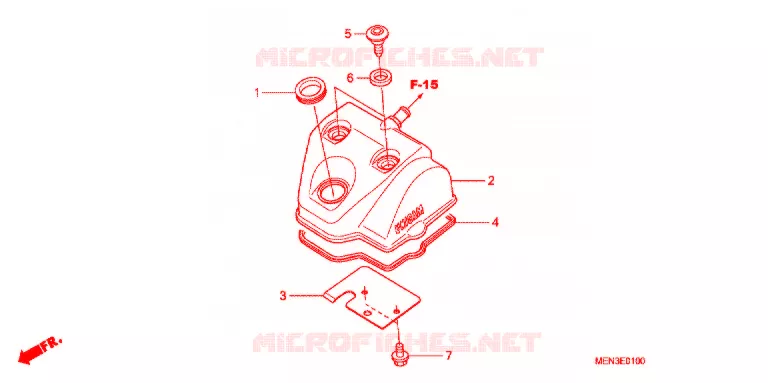 COUVRE CULASSE Honda MOTO 450 CRF 2012  CRF450RC
