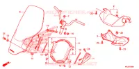 GUIDON   CARENAGE pour Honda S WING 125 de 2012