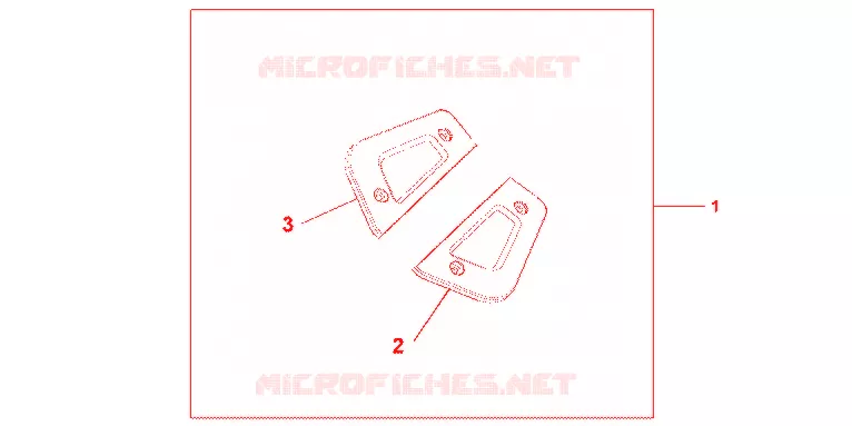 EMBASES MARCHE PIEDS PASSAGER CHROME Honda MOTO 1800 GOLD-WING 2012  GL1800C