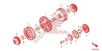 EMBRAYAGE pour Honda INTEGRA 700 35KW de 2012