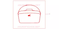SAC INTERIEUR DE TOP CASE pour Honda INTEGRA 700 35KW de 2012
