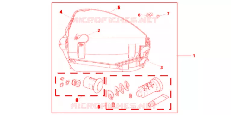 KIT 1 CLE *R151CU* Honda MOTO 700 INTEGRA 2012  NC700DC