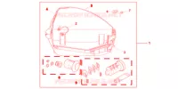 KIT 1 CLE *R151CU* pour Honda INTEGRA 700 de 2012