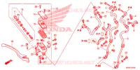 MAITRE CYLINDRE DE FREIN AVANT pour Honda INTEGRA 700 de 2012