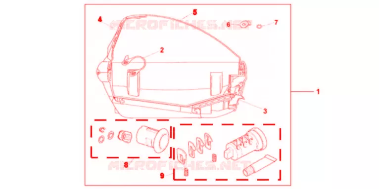 KIT 1 CLE *R151CU* Honda MOTO 700 INTEGRA 2012  NC700DC